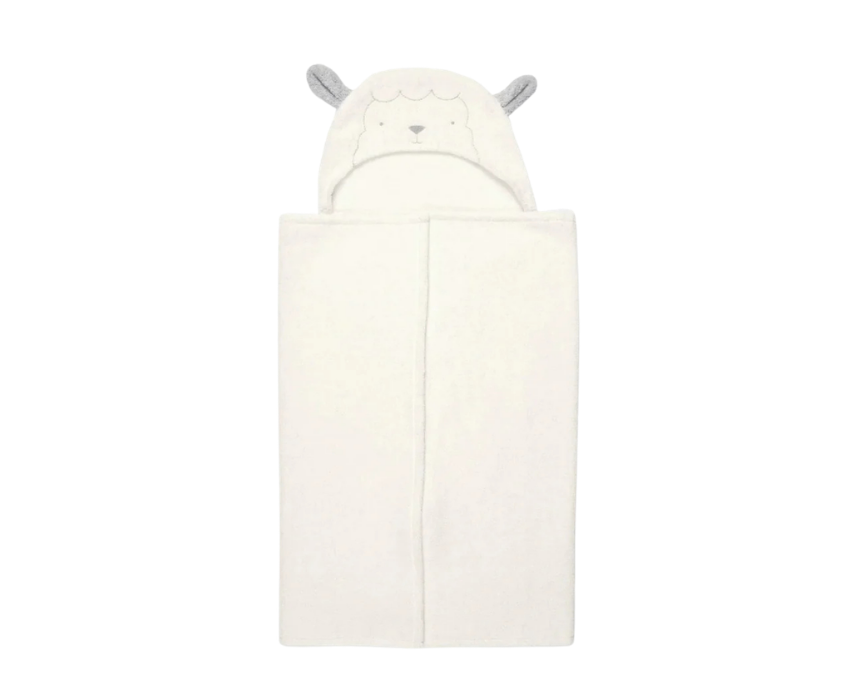 217 Baby Hooded Bath Towel Lamb - Image 1