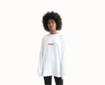 Longsleeve Fighter Tshirt in White - Image 