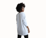 Longsleeve Fighter Tshirt in White - Image 