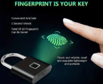 Smart Fingerprint Mini Padlock - Image 