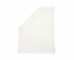 Baby Stripe Chenille Blanket in White - Image 