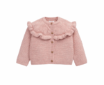 Baby Knitted Cardigan in Soft Pink - Image 