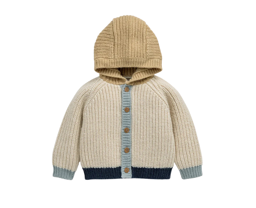 26 Baby Boys Colour Block Cardigan - Image 1