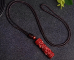 Cinnabar Zodiac Dragon Pendant - Image 