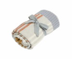 Baby Multi Stripe Cotton Blanket - Image 