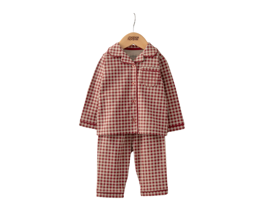 27 Baby Jersey Check Pyjamas - Image 1