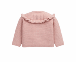 Baby Knitted Cardigan in Soft Pink - Image 