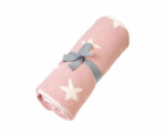 Baby Chenille Star Blanket in Pink - Image 