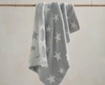 Baby Chenille Star Blanket in Grey - Image 