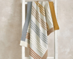 Baby Multi Stripe Cotton Blanket - Image 