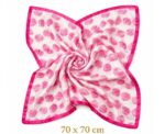 Pink Seashell Square Scarf - Image 