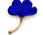 Ginkgo Leaf Brooch Pin - Image 
