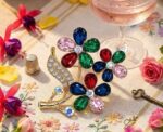 Crystal Daisy Bouquet Brooch - Image 