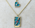 Heart Of The Universe Vibrant Blue Double Layer Necklace - Image 