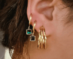 Luxury Twist Hoops Earrings - Image 