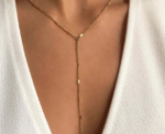Long Thin Elegant Necklace - Image 