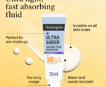 Ultra Sheer Invisible Fluid Sunscreen Age Shield Neutrogena SPF50 - Image 