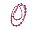 Dark Pink Pearl Necklace - Image 