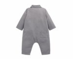 Baby Boys Woven Romper in Grey - Image 