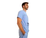 Light Blue Men's Scrubs - Image 