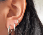 Small Minimalist Hoops Earrings - Image 