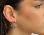 Luxury Twist Hoops Earrings - Image 