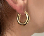 Chunky Hoops Earrings - Image 