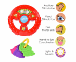 Baby Toy Imitation Steering Wheel With Lights - Image 