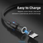 Magnetic USB 540 Degrees Rotating Cable - Image 