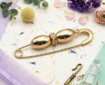 Safety Pin Brooch Jewelry - Image 
