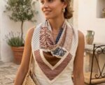 Patchwork Print Square Scarf - Image 
