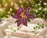 Lily Crystal Brooch - Image 