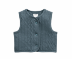 Baby Boys Quilted Gilet & Striped Romper - Image 