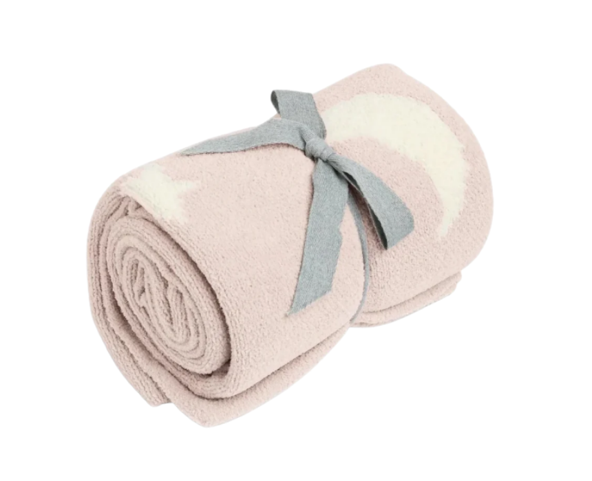 42 Baby Moon Star Blanket in Pink - Image 1