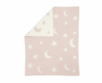 Baby Moon Star Blanket in Pink - Image 