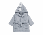 Baby Boys Dinosaur Dressing Gown in Blue - Image 