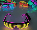 LED Light Up Shutter Glasses - Image 