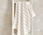 Baby Neutral Stripe Cotton Blanket - Image 