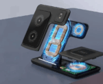 Folding Mobile Phone Wireless Charger Bracket - Image 