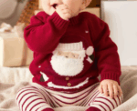 Baby Boys Santa Christmas Jumper - Image 