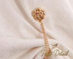 Gold Rose Magnetic Fabric Clip - Image 