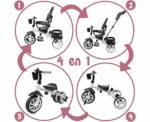 LORELLI ROCKET TRICYCLE IN GREY - Image 