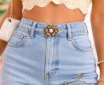 Pearl Flower Waist Buckle - Image 