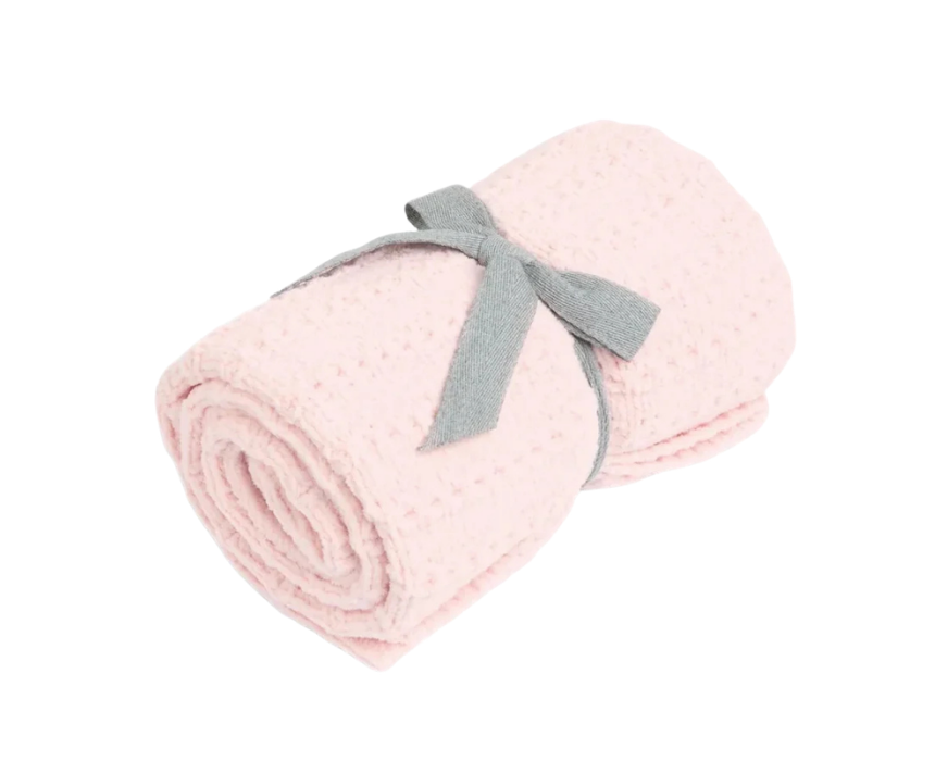 51 Baby Stripe Chenille Blanket in Pink - Image 1