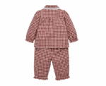 Baby Gingham Pyjamas in Burgundy - Image 