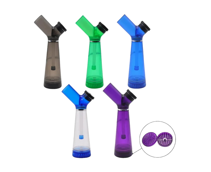 54 Acrylic Water Smoking Pipe with Grinder - Image 1