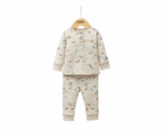 Baby Rodeo Print Pyjamas in Cream - Image 
