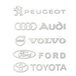 Metallic Logo Mini Car Stickers - Image 