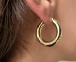 Chunky Hoops Earrings - Image 