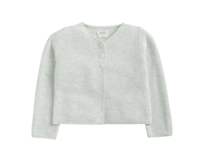 65 Baby Knitted Cardigan in Grey - Image 1